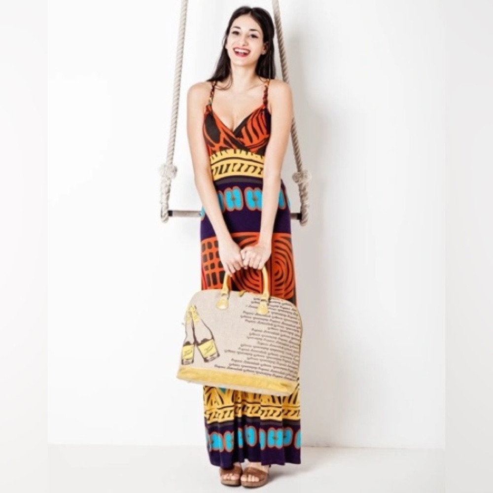 Purple Jam Boho Vibes Jersey Maxi Beach Dress
